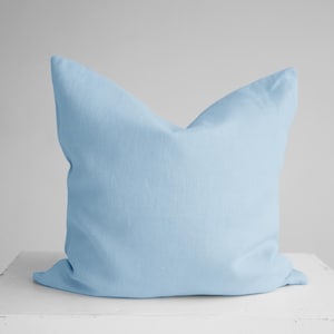 Handmade Linen Pillow Cover: Soft Natural Throw Pillow