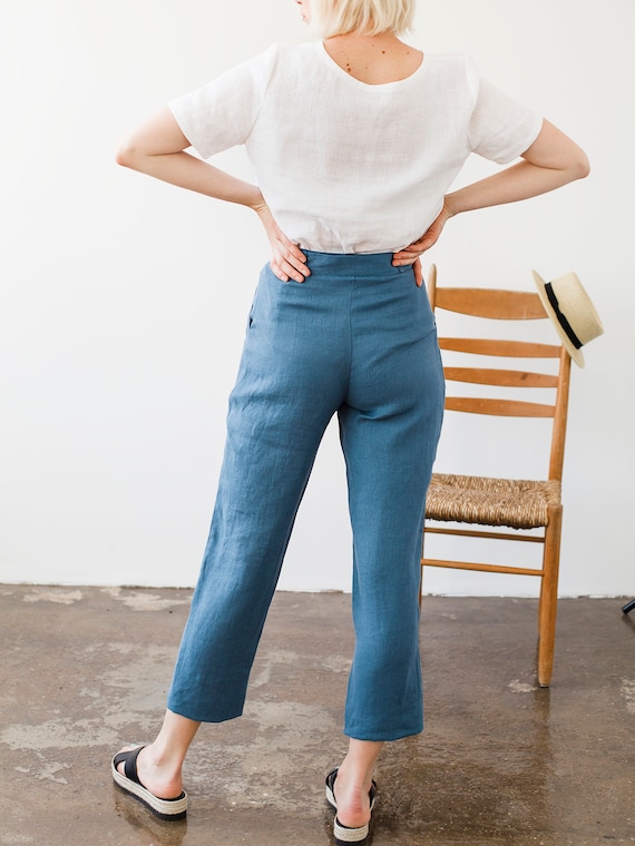 cigarette linen trousers Buy Linen Pants With Belt DAKOTA, Linen Pants for Woman, Laundered Linen  Pants, Natural Handmade Linen Trousers, Linen Cigarette Pant Online in  India