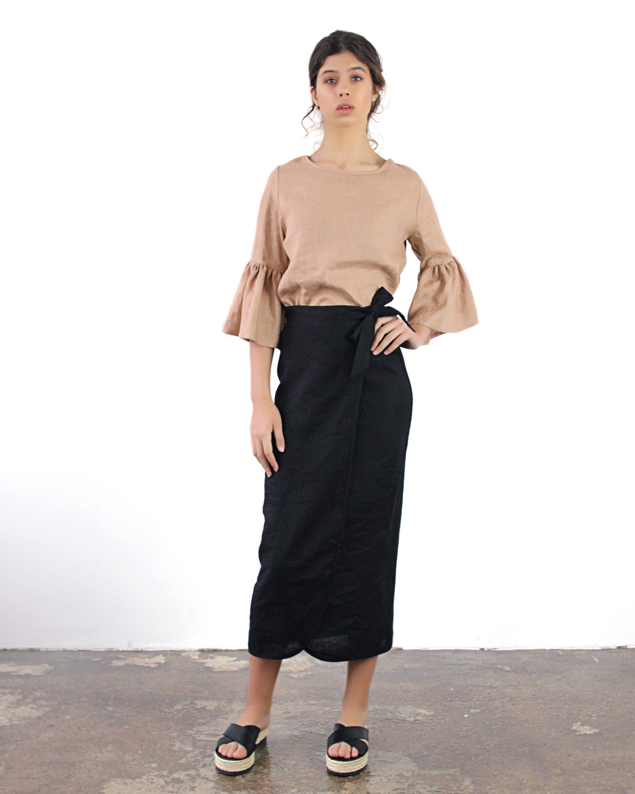 Linen Skirt FIONA Long Linen Wrap Skirt Maxi Linen Skirt - Etsy UK