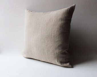 Natural washed Linen pillow,  Grey linen pillow, Pillow covers, Linen throw pillow, Natural pillow case, Softened linen home decor