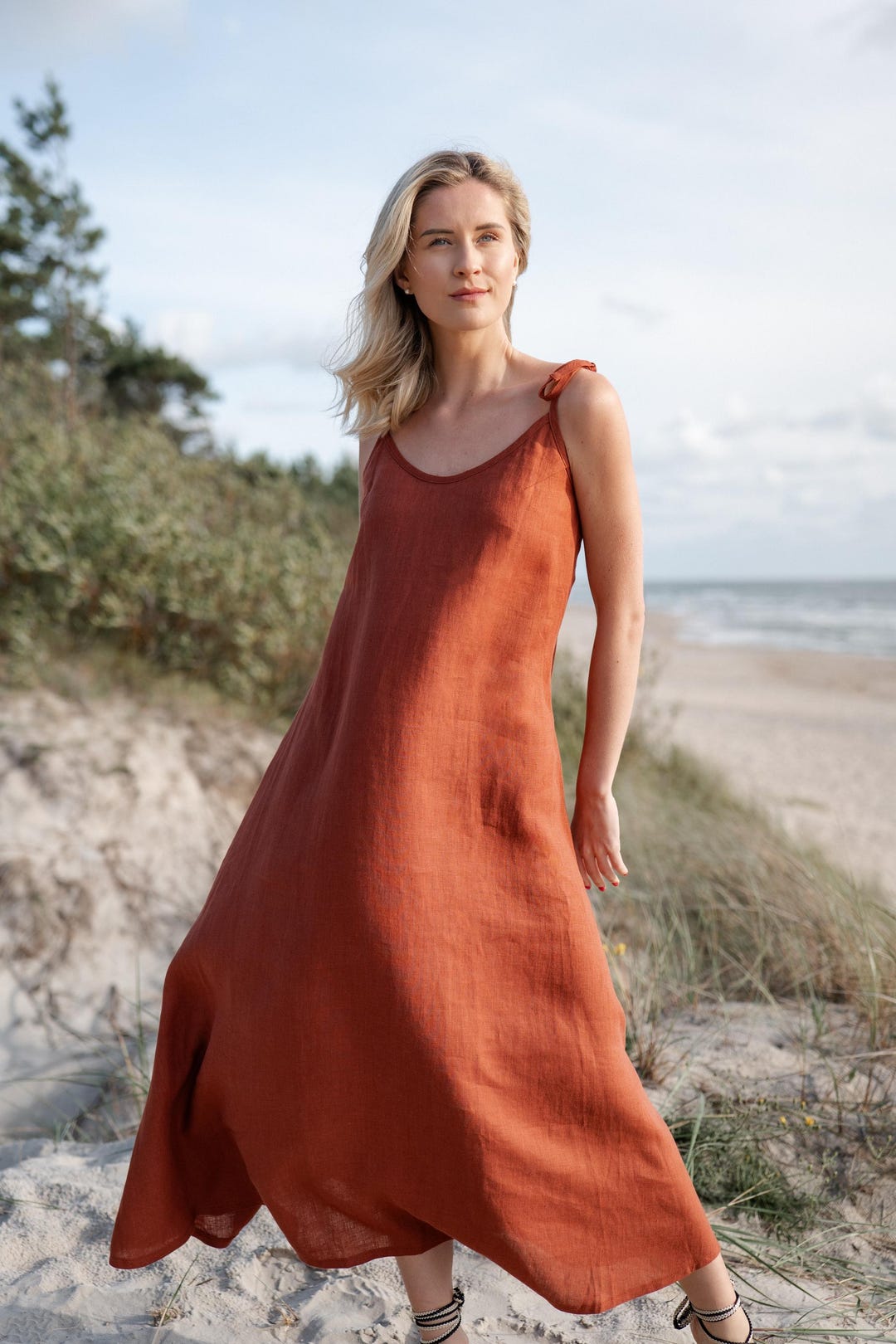 winona boho maxi dress Open Back Linen Dress: Long Strap Summer BraSculpt Pool Party Dress Code Clothing features:Detachable Overskirt 42”/36”/61” 3X