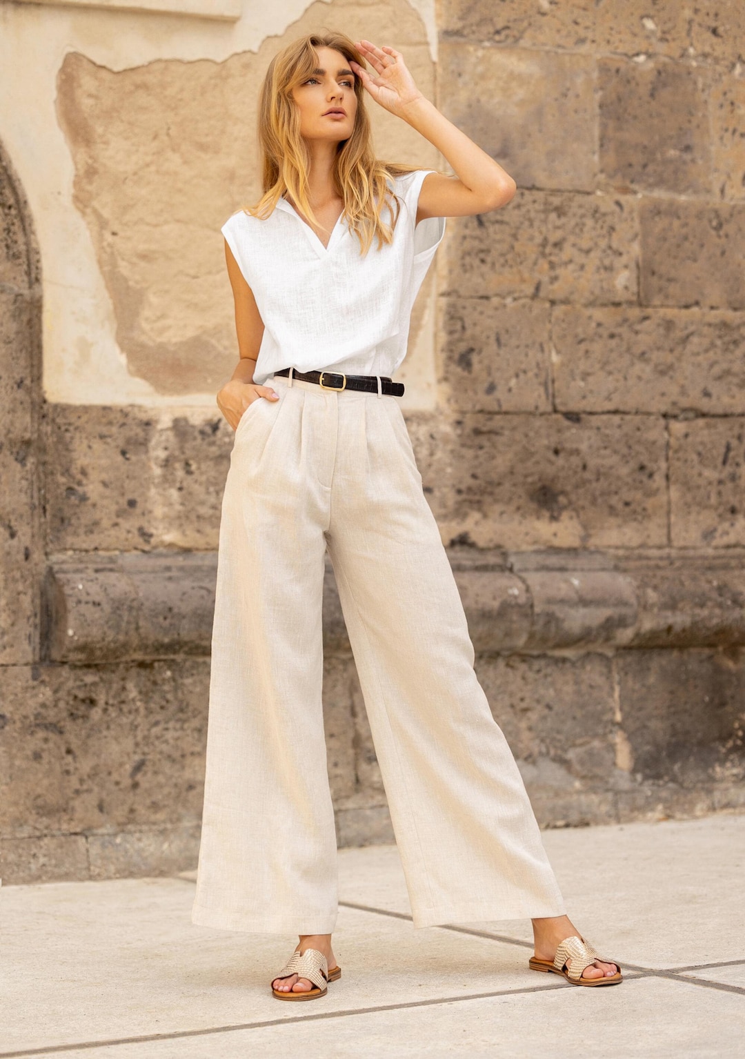 Wide-leg Pants OAKLAND, 28, 30, 32, 34 Inches Inseam Options