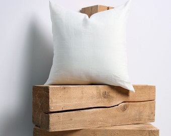 White linen pillow cover, White pillow covers, Linen pillow, White linen pillow, Linen pillow cover, White linen pillowcase
