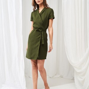 safari linen dress