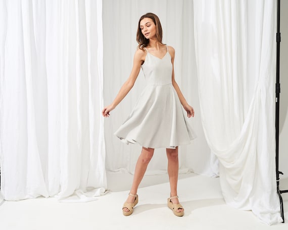 Linen Midi Circle Dress ODESSA, Sizes 2 US to 18 US, Linen Dress With Spaghetti Straps, Linen Cocktail Dress, Linen Skater Dress for Woman - Etsy Denmark Linen Midi Circle Dress ODESSA, Sizes 2 US to 18 US, Linen Dress With Spaghetti Straps, Linen Cocktail Dress, Linen Skater Dress for Woman - Etsy Denmark