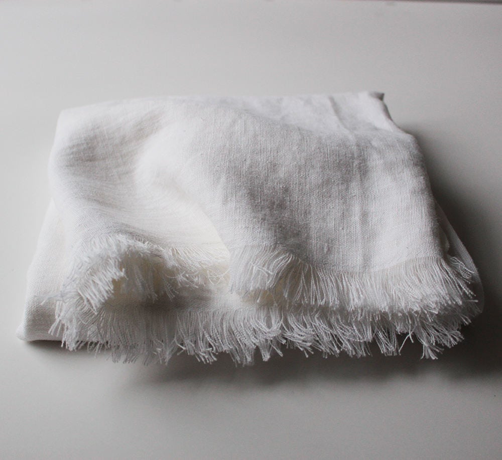 Couverture de Jet Linge, Couvertures et Jets, Couverture Jet, Blanche, Blanc Boho Blanche Jet