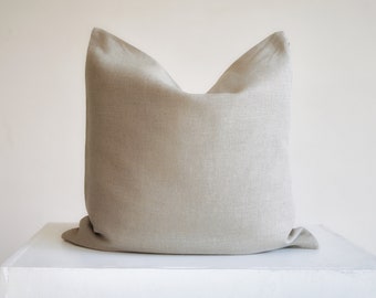 Softened linen pillow cover,  Linen pillow cases available in 27 colors , Linen throw pillow, Natural pillow case, Handmade pillow cover