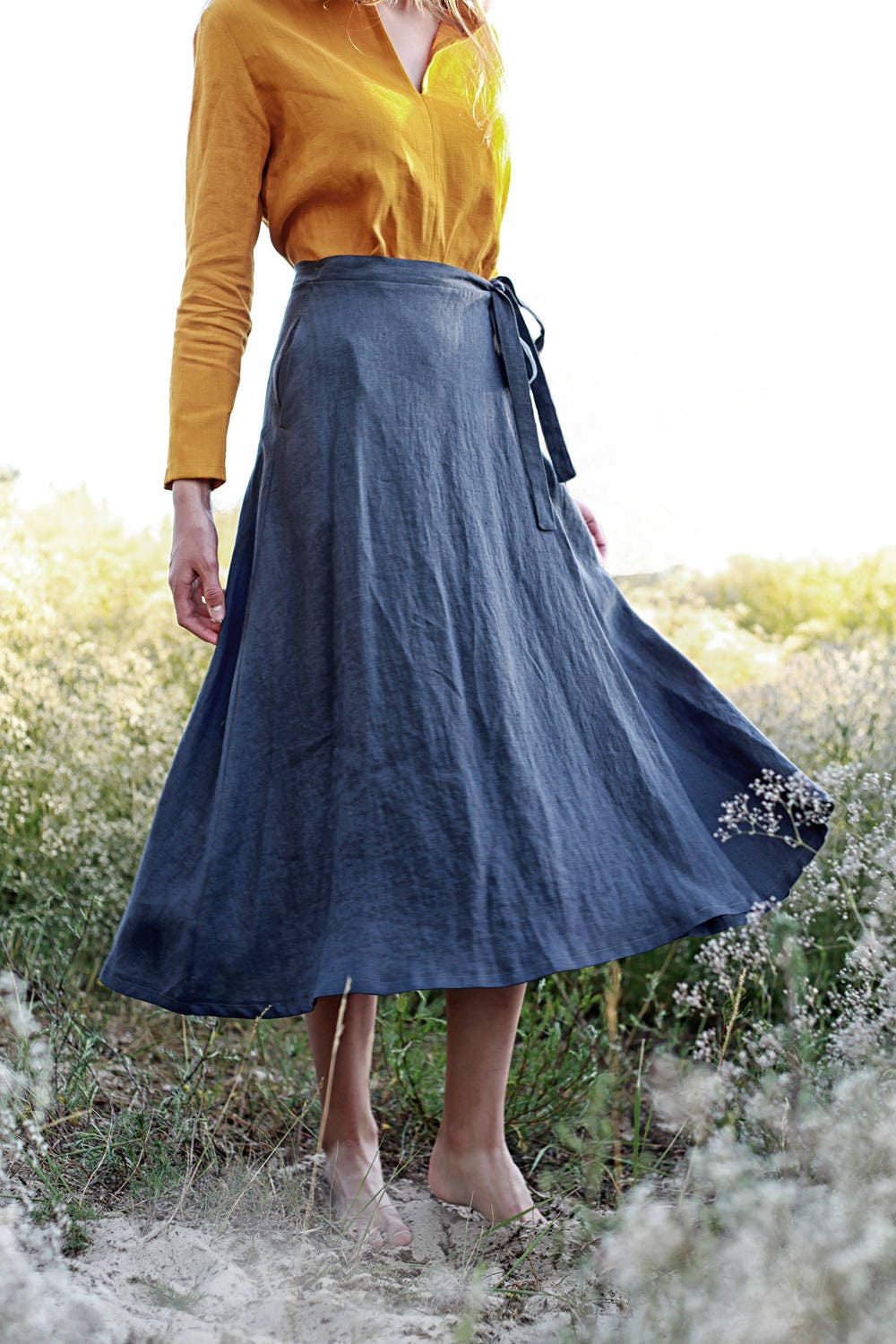 linen skirt