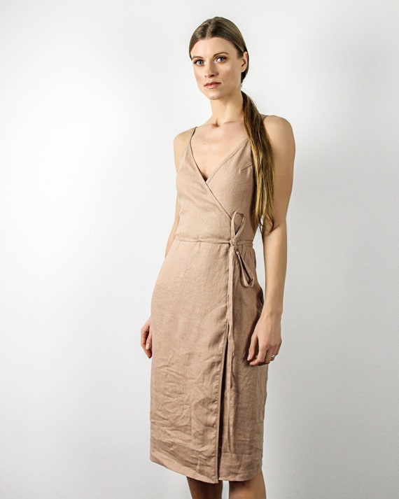 linen sheath dress