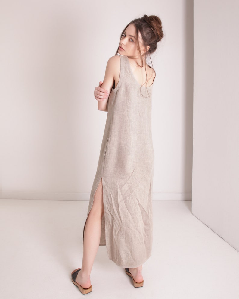 linen tank dress