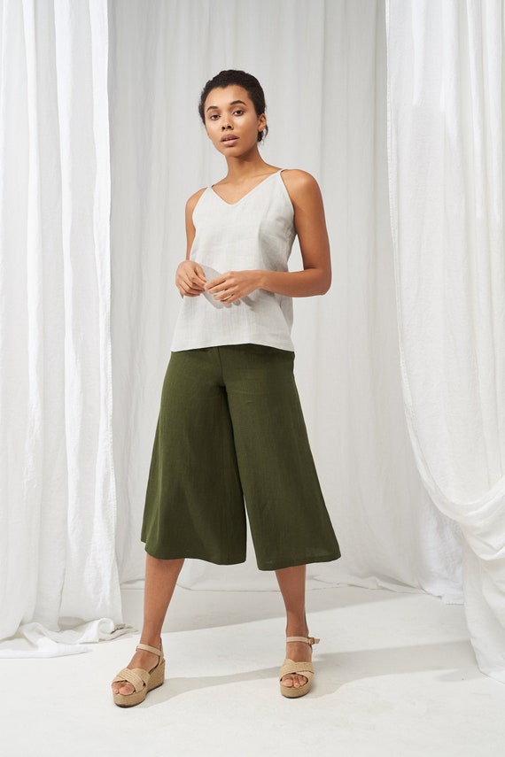 Birdwing culottes | Australian made cotton pants, designer pant style