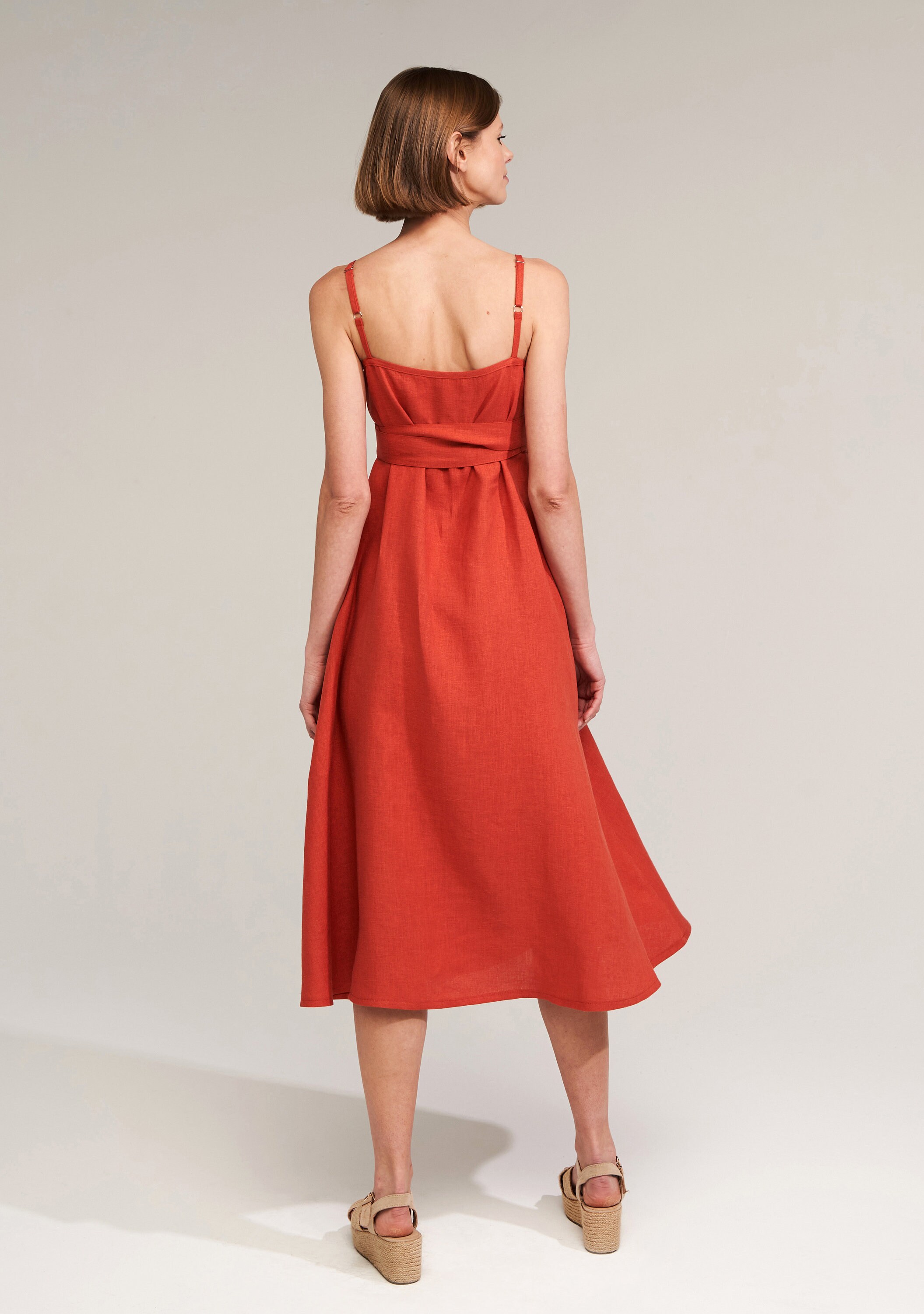 Linen Fit & Flare Dress: Adjustable Strap Ankle Length Summer Dress ARIELLE - Etsy Norway Linen Fit & Flare Dress: Adjustable Strap Ankle Length Summer Dress ARIELLE - Etsy Norway