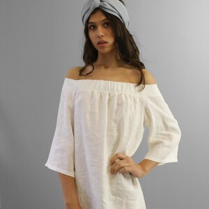 LEANNE OFF THE SHOULDER LINEN TOP, LILAC ROSE WE MERMAID IT
