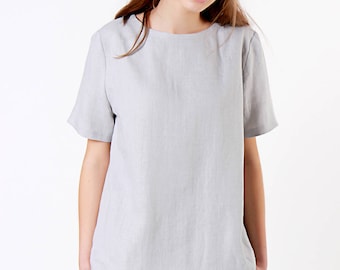 Linen Shirt YUNA 27 Colors Linen Shirt Short Sleeves Casual | Etsy UK