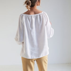 Rose Bloom Linen Top main image 1