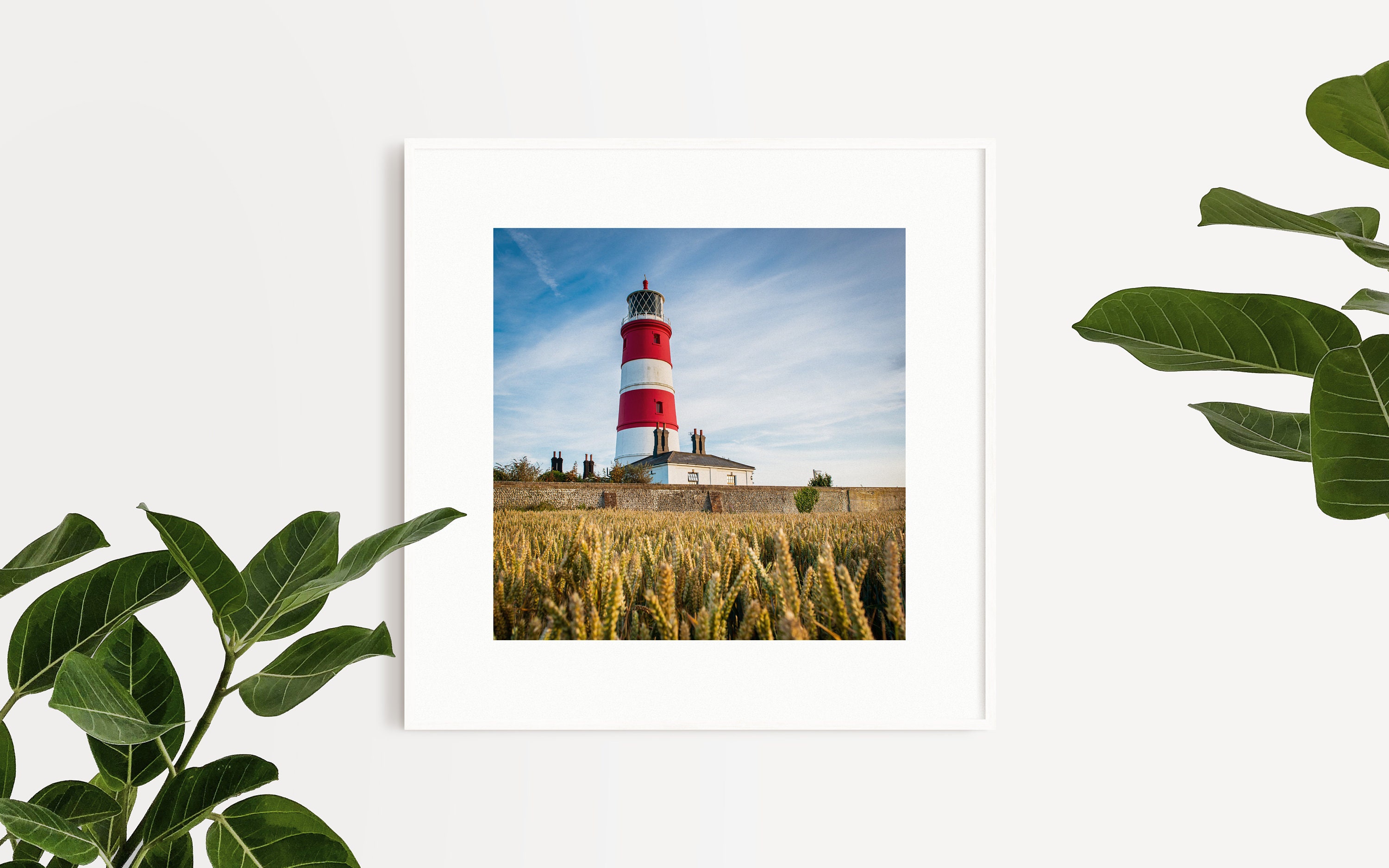 Happisburgh Lighthouse square Print and Canvas Etsy