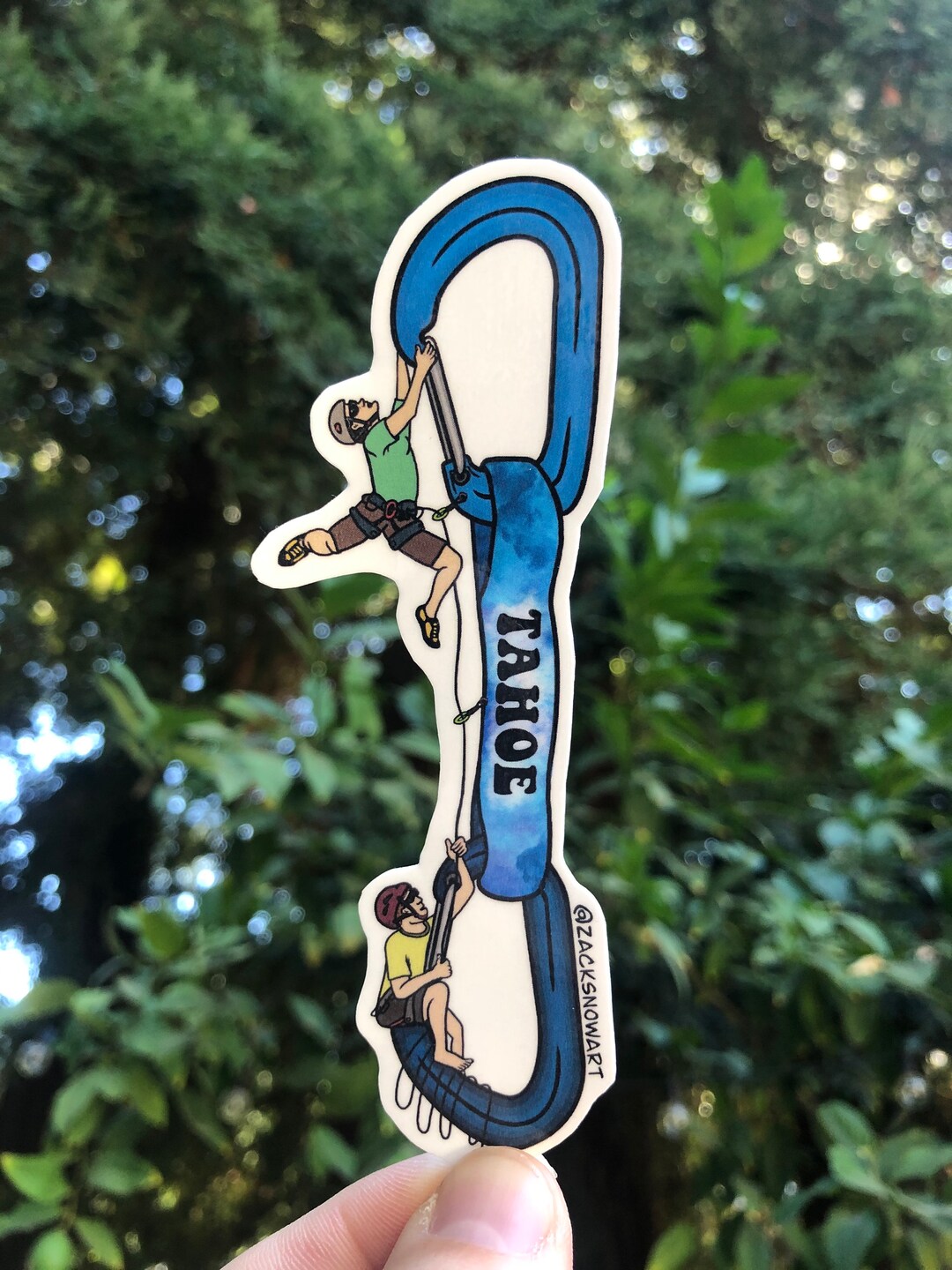 Tahoe Rock Climbing Quick Draw Sticker Etsy