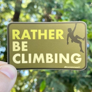 Liever Klimmen - Rotsklimmen Sticker