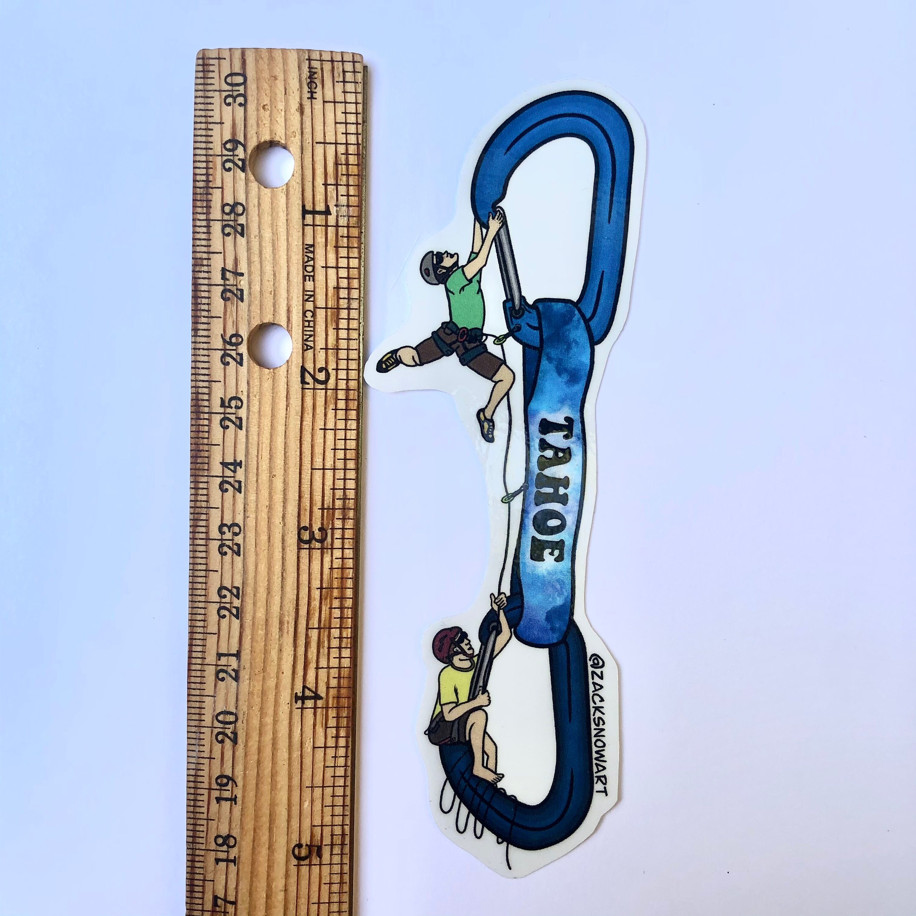 Tahoe Rock Climbing Quick Draw Sticker Etsy