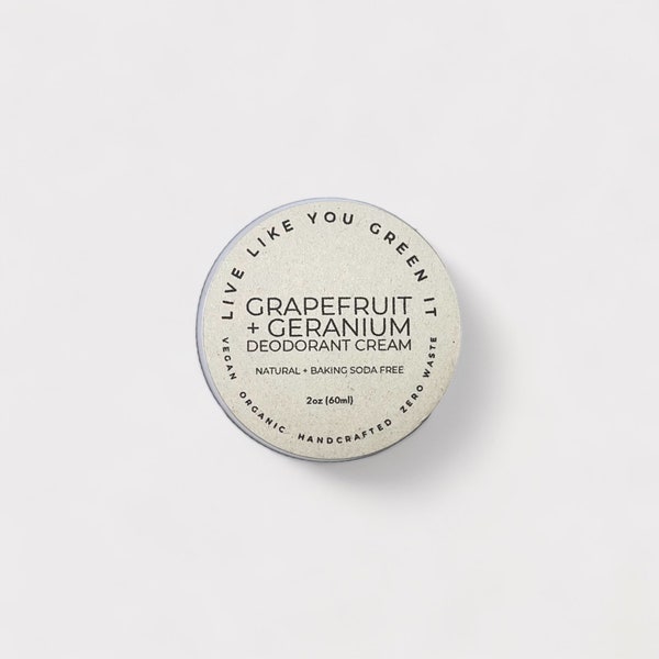 Natural Deodorant | Grapefruit & Geranium | Women's Favorite