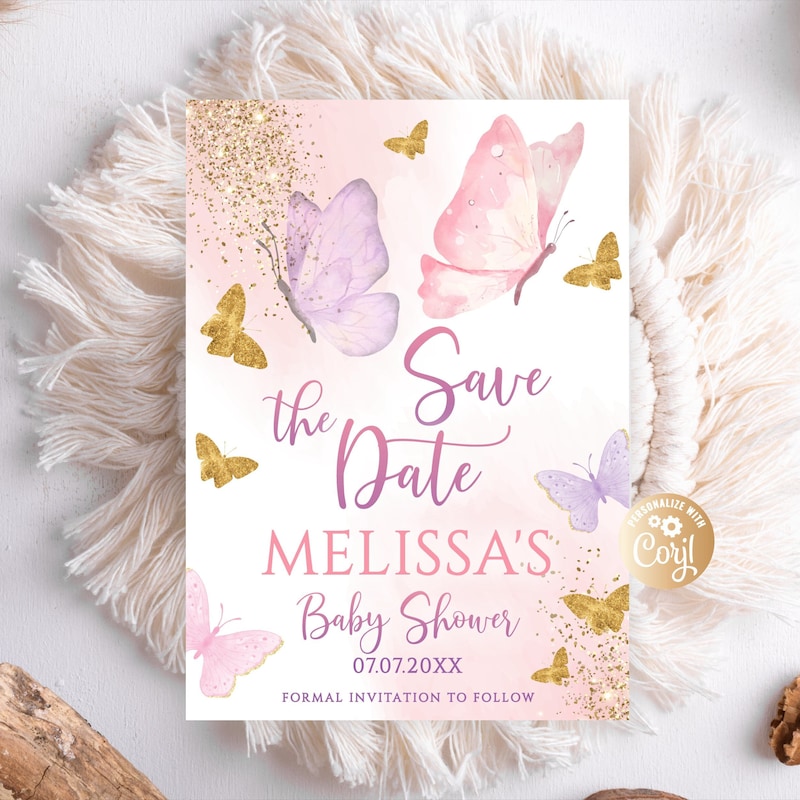 Baby Shower Save the Date Etsy