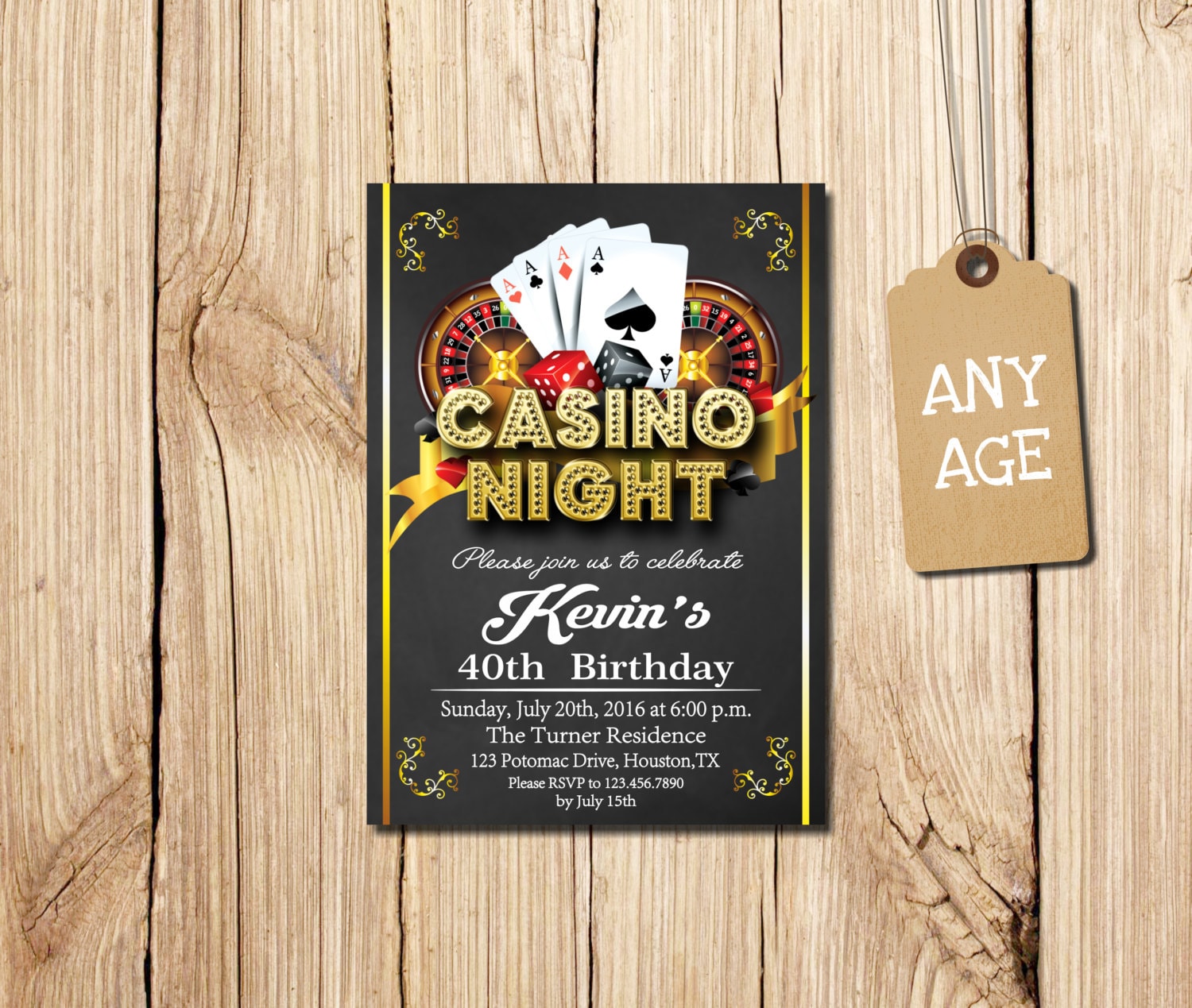 casino-invitation-casino-party-invitations-casino-birthday-etsy