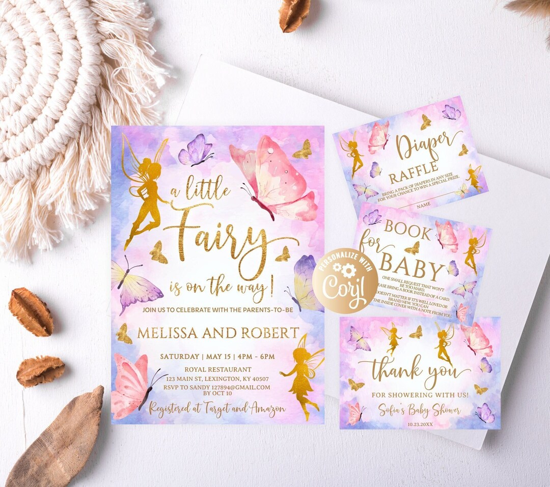 Fairy Baby Shower Set For Girl Little Fairy Magical Fairies Il 1080xN.5303735788 Tfl2