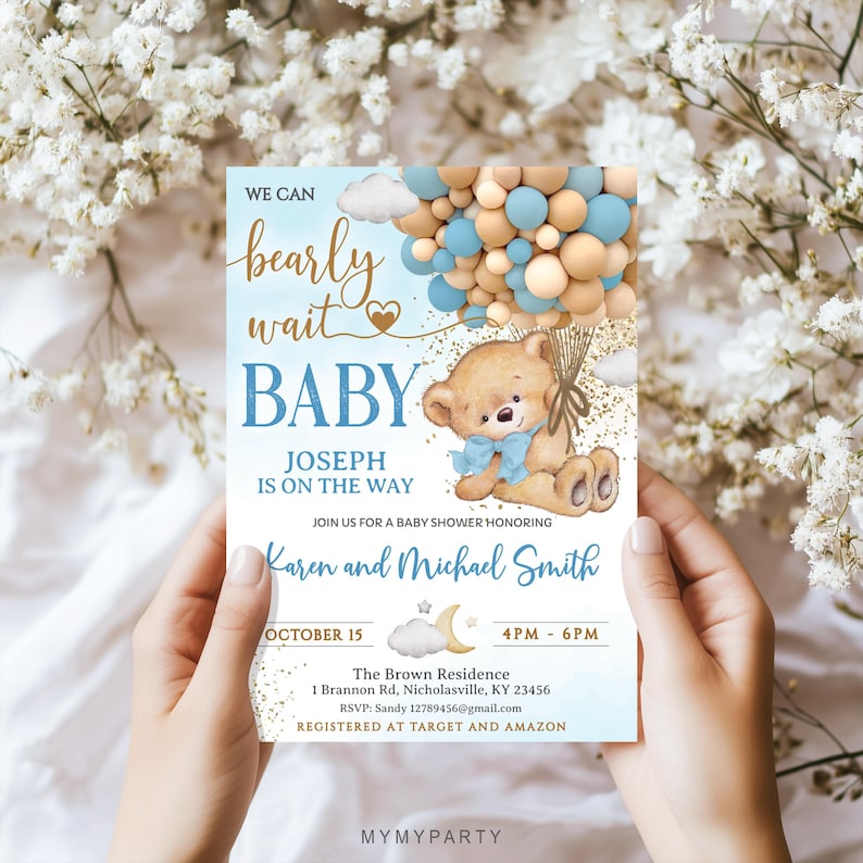 Hands holding the customized invitation card to demonstrate the scale and high-quality paper look.