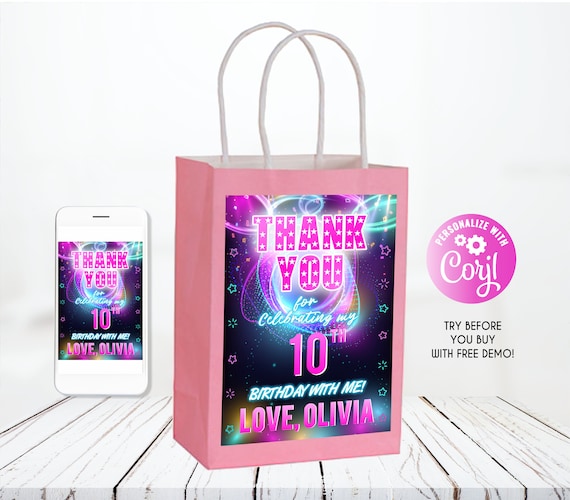 Bag Label Gift Bag Label JPG Personalized Labels Gift Bag Etsy