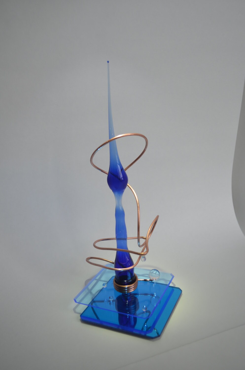 The Strategist Glass Sculpture Etsy