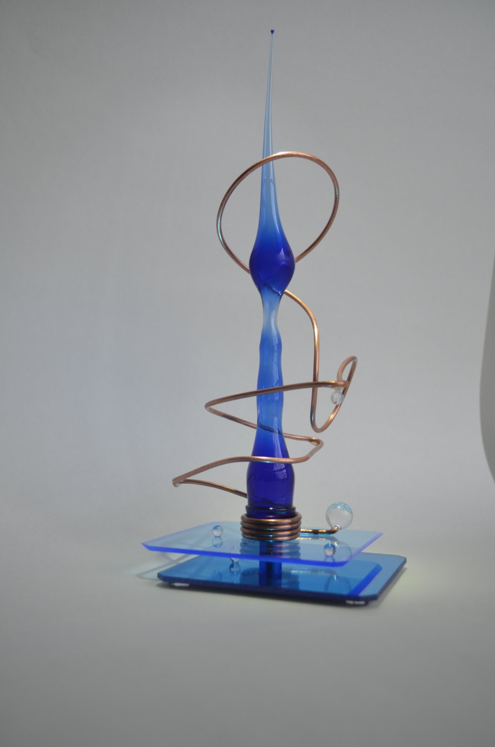 The Strategist Glass Sculpture Etsy