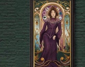 Glasgow Girl, Limited Edition Print, Alphonse Mucha, Glasgow Woman, Glasgow Coat of Arms, Glasgow City, Glasgow, Icons, Culture, Glasgow Art
