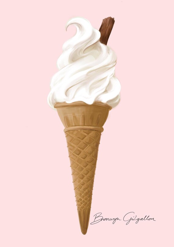 Whippy Ice Cream Cone Flake Ice Cream 