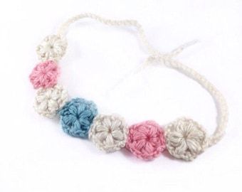 Baby Mädchen Stirnband - Baby Stirnband - Neugeborenen Stirnband - Häkelstirnband - Baby Geschenk - Häkelanleitungen