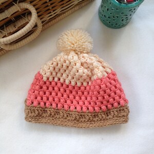 Crochet girl hat pattern - Warm baby hat - Crochet baby girl hat - Baby hat pattern - Crochet pattern - Beanie hat crochet pattern - 6-12m