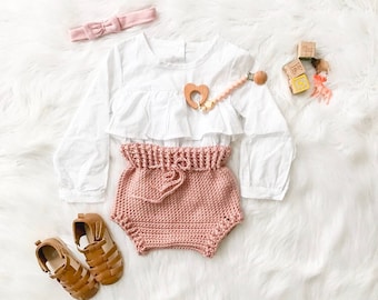 Haakpatroon luierhoes - Haakpatroon baby - Babybloeiers - Haakpatronen - Neutrale babyshort - Patroon babyshort - Uniseks