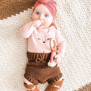 Crochet baby shorts pattern - Baby bloomer crochet - Unisex crochet pattern - Crochet baby patterns - Boy halloween costume - 6-9m