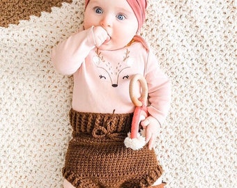 Crochet baby shorts pattern - Baby bloomer crochet - Unisex crochet pattern - Crochet baby patterns - Boy halloween costume - 6-9m