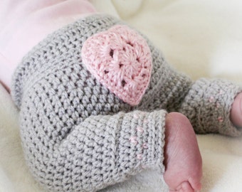 Crochet baby pants - Crochet pattern baby - Baby pants crochet pattern - 6-12m