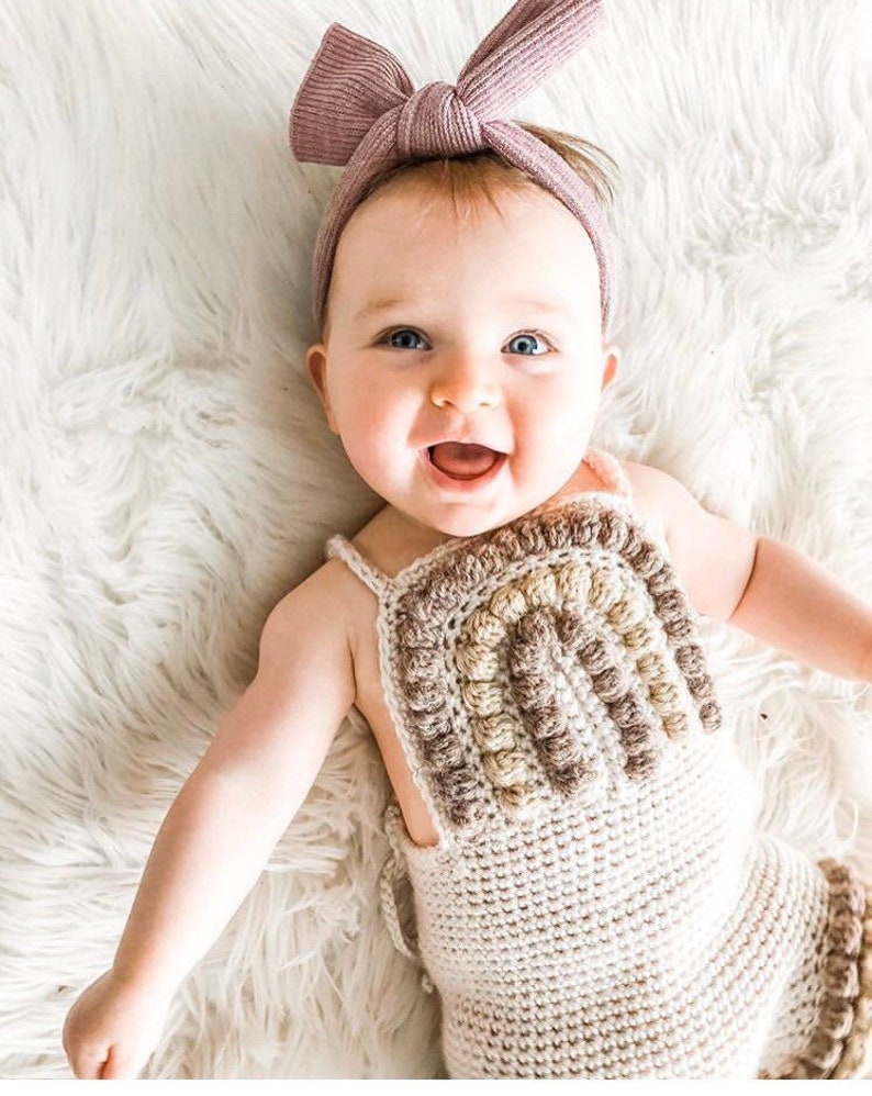 crochet rainbow romper crochet romper pattern Newborn pattern crochet girl romper Crochet baby romper Rainbow baby romper 0-18m image 10