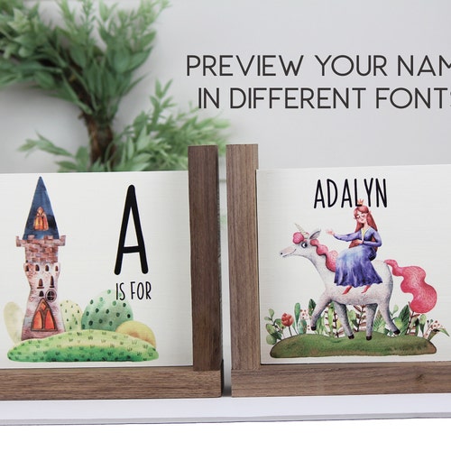 Elephant Bookend Personalized Childrens Jungle Nursery Decor Etsy