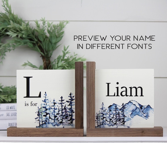 wooden nursery bookshelf