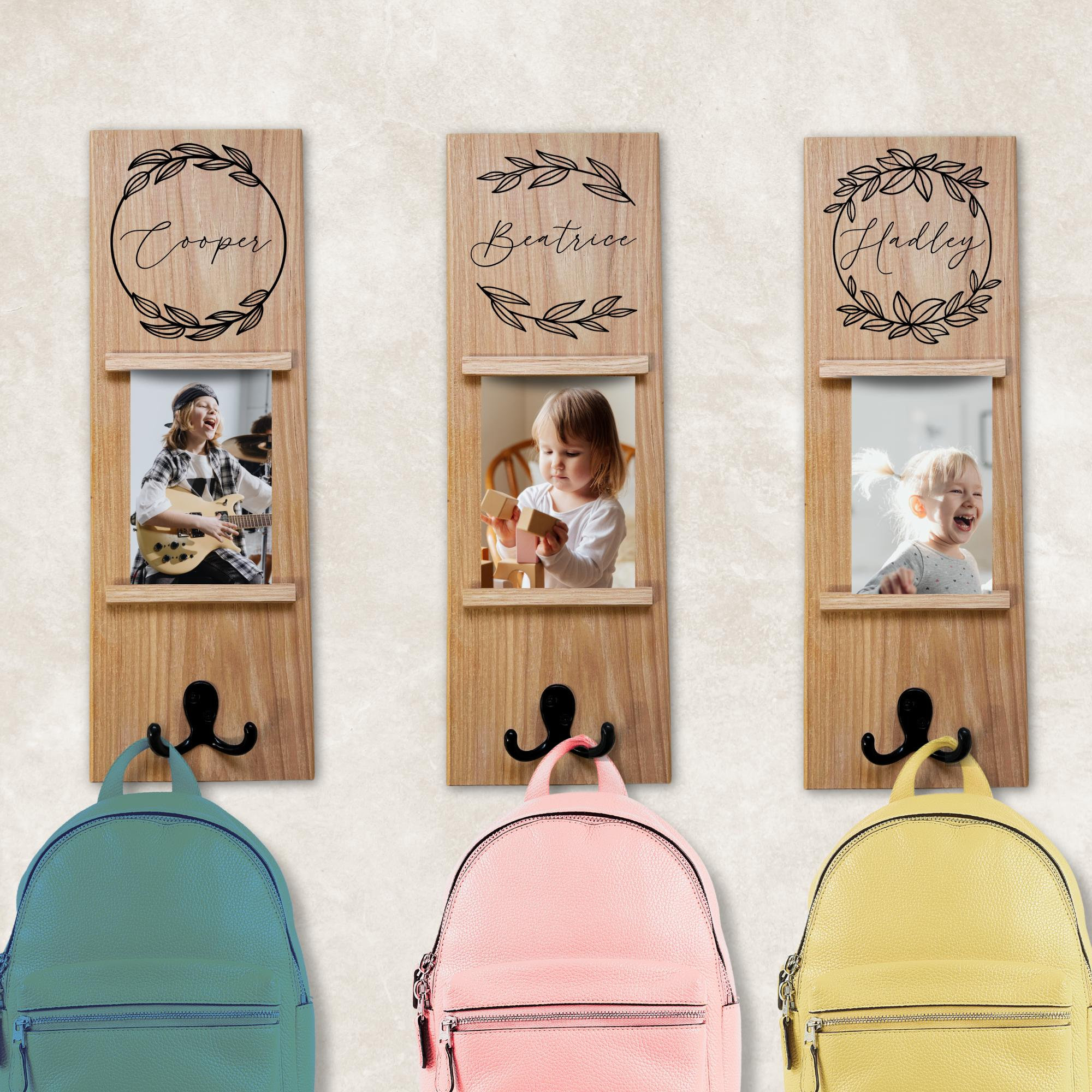 School Bag Wall Hooks Kids Backpack Hooks