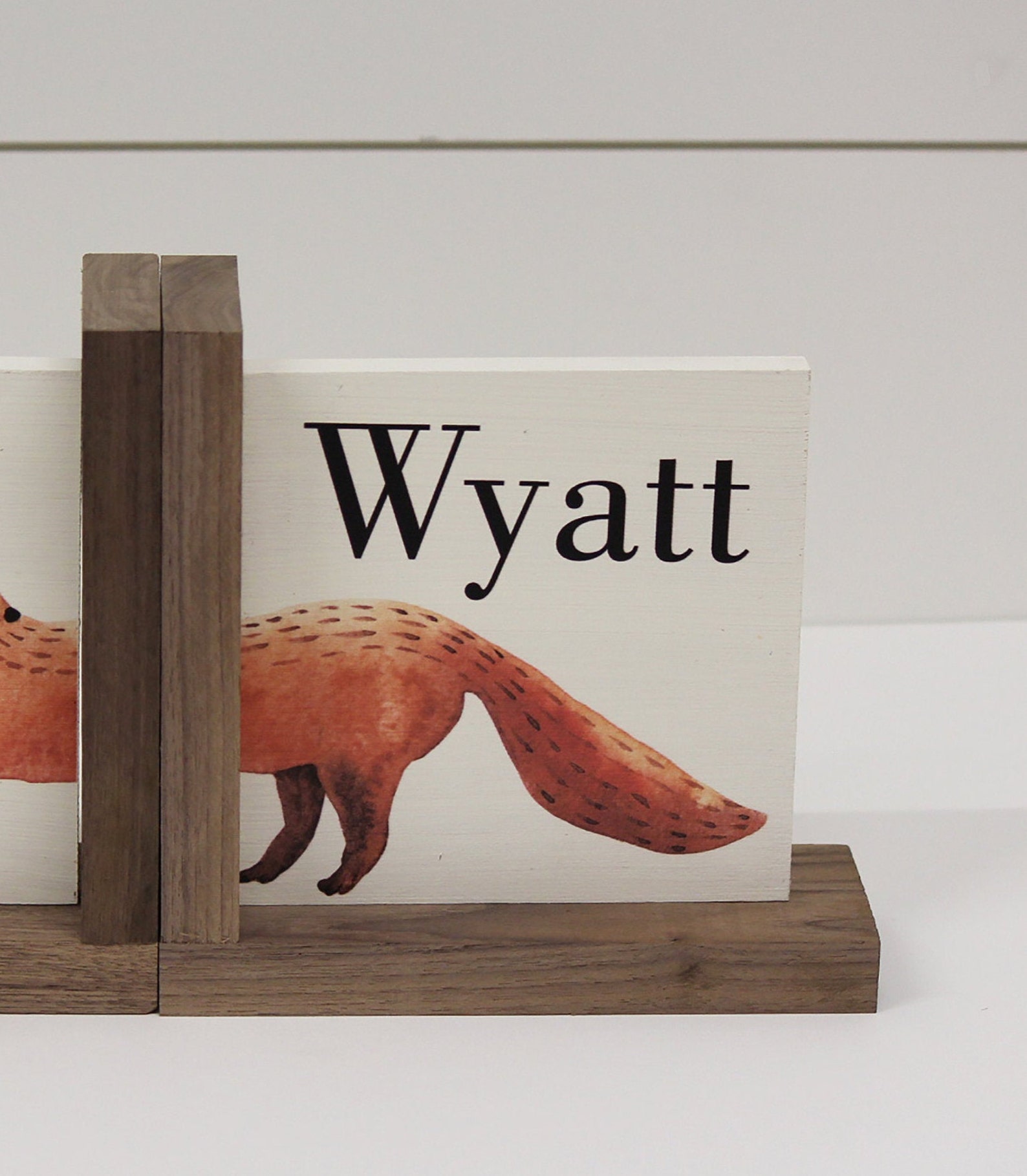 Personalized Childrens Wooden Bookend Baby Shower Book Theme Etsy
