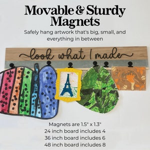 Look What I Made Kids Artwork Display with movable magnets