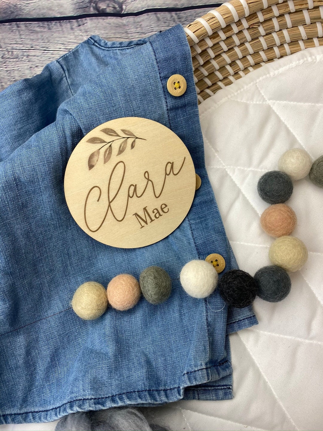 Olive Baby Name Sign Pregnancy or Birth Announcement Etsy