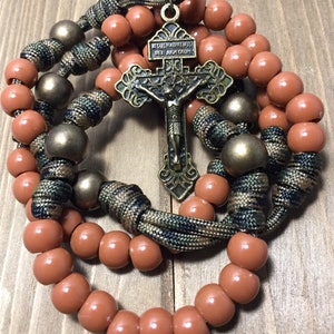 Katholischer Rosenkranz ~ Pardon Kruzifix ~ Haltbarer Paracord Rosenkranz | Handgefertigt