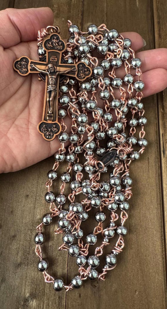 Handmade Stainless Steel Decade Rosary - Heavy Duty Design