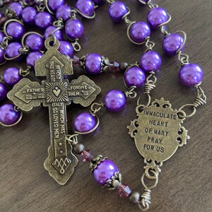 Sacred Heart of Mary Rosary, Unbreakable Catholic Rosary - Handmade - Etsy