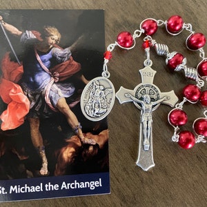 St. Michael single Decade Catholic Rosary, Unbreakable Rosary | Handmade